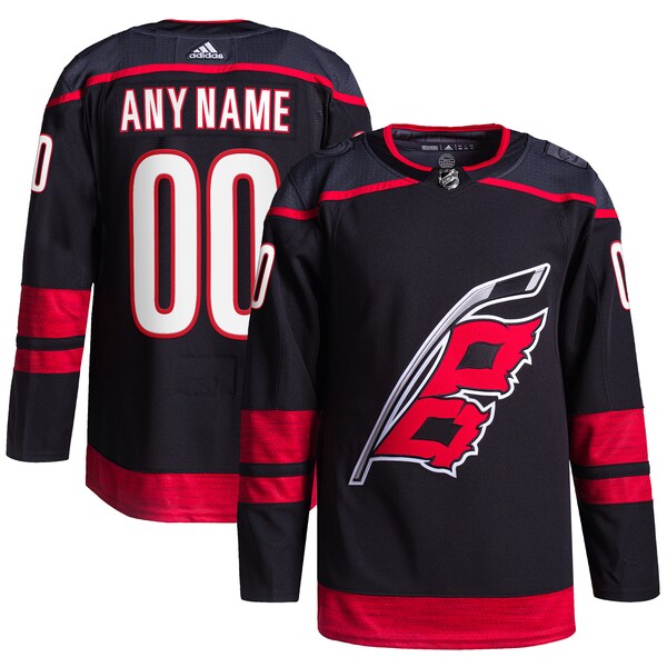 Carolina Hurricanes adidas  Home  Primegreen Authentic Custom Jersey - Black