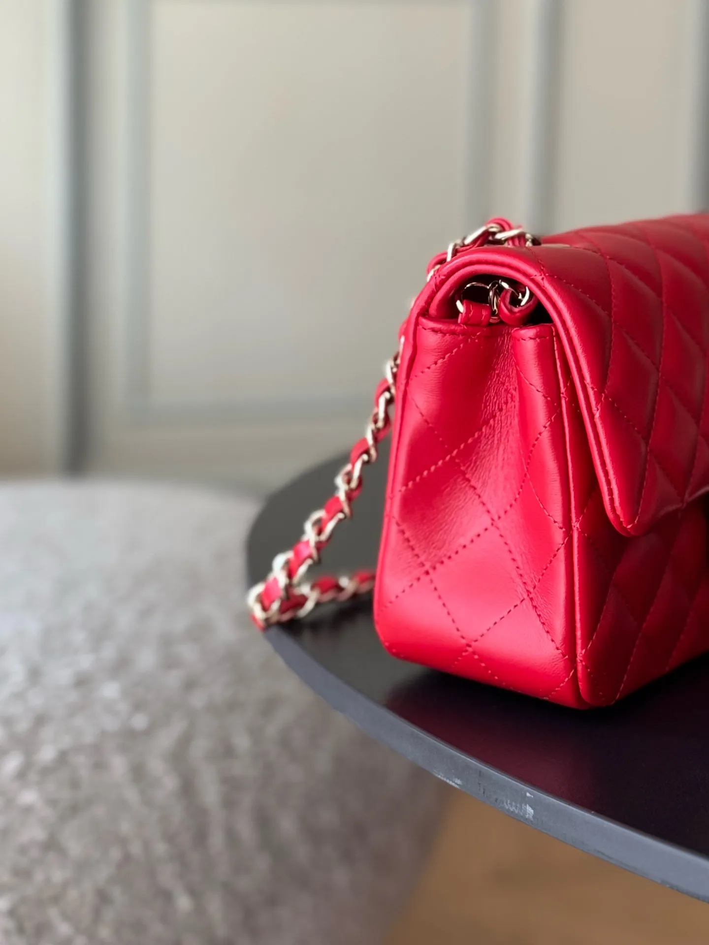 Chanel White Classic Flap Lambskin Shoulder Bag product photo from LabelPicks