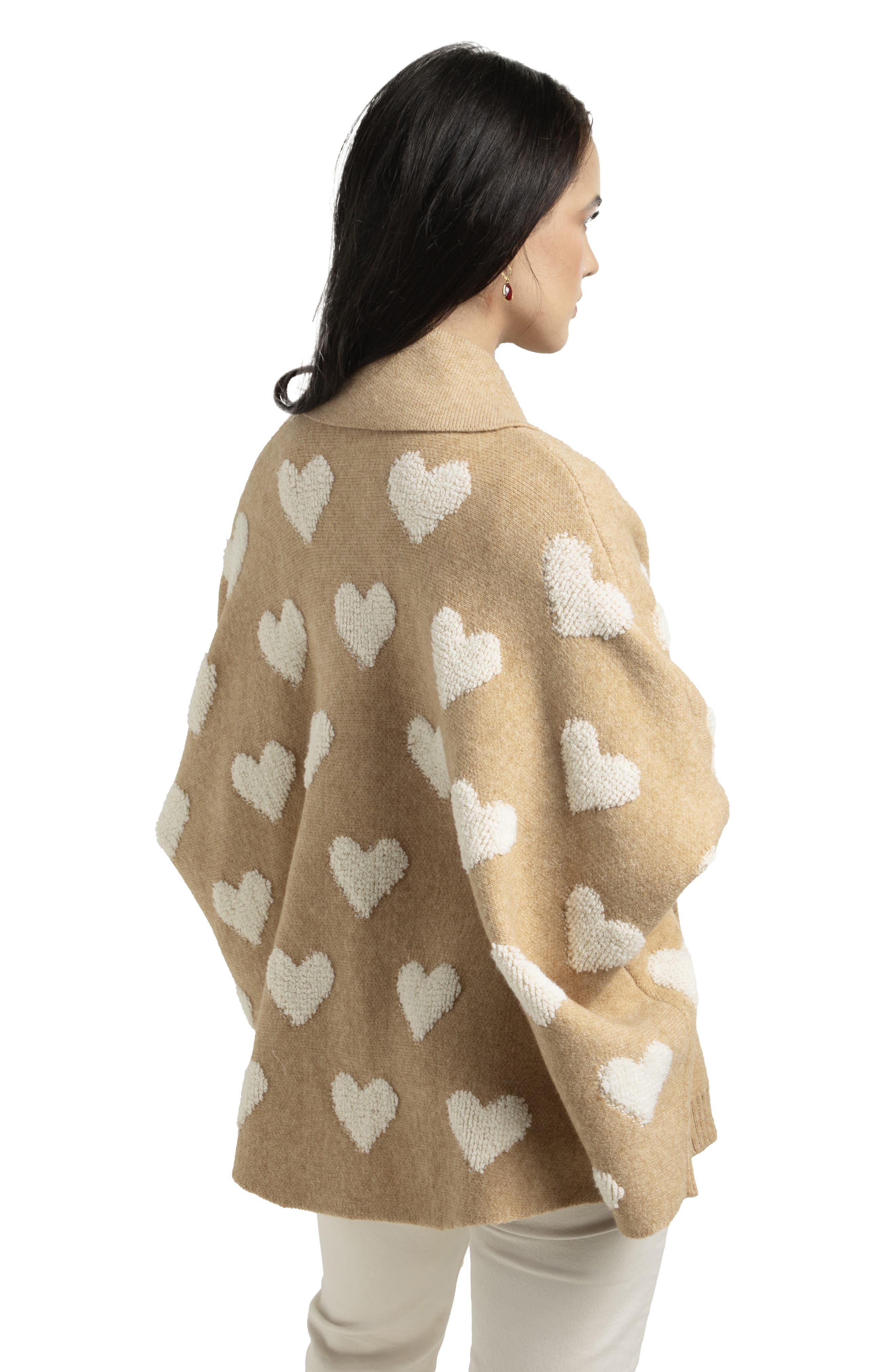 SAACHI Textured Heart Cardigan