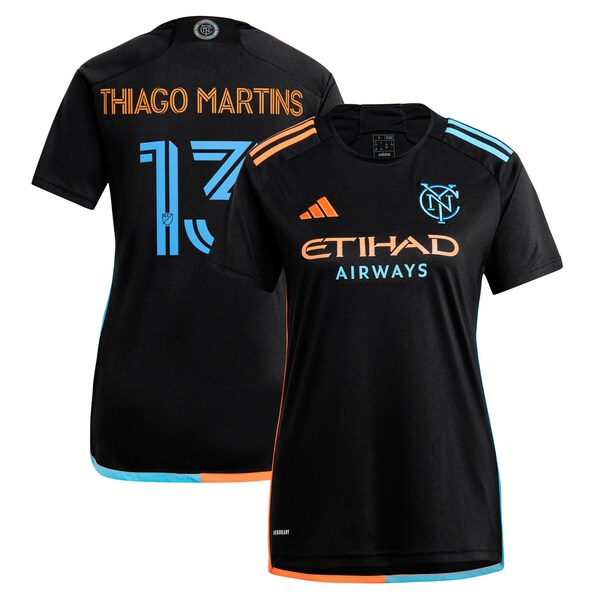 Thiago Martins New York City FC adidas Women's 2024 24/7 Kit Replica Player Jersey - Black