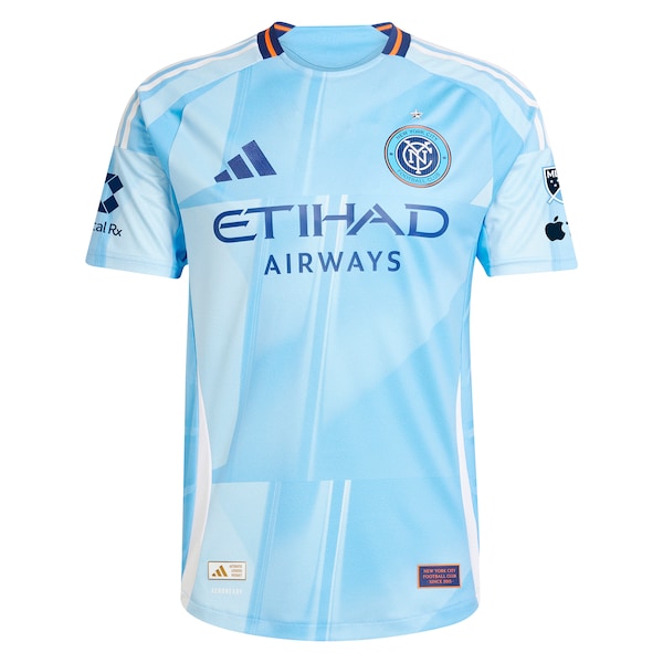 Tayvon Gray New York City FC adidas 2025 The Excelsior Kit Authentic Player Jersey - Light Blue