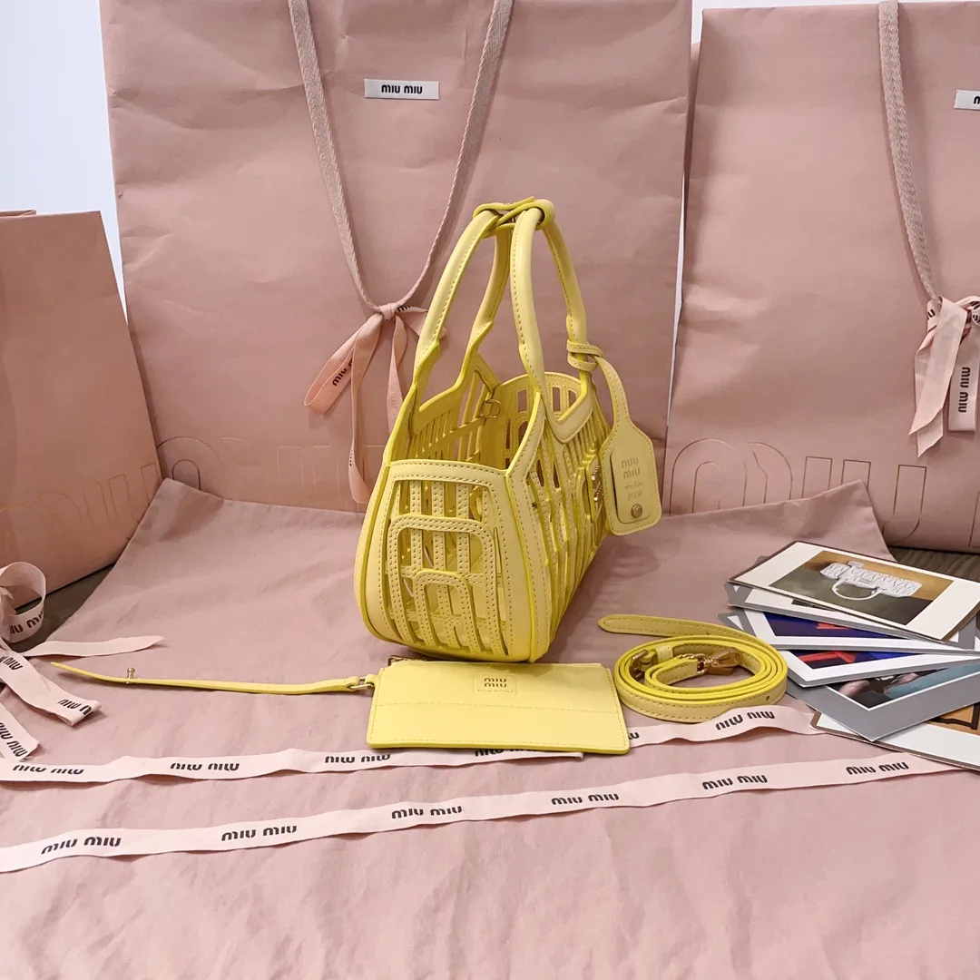 Miu Miu Woven Leather Top Handle Bag product photo from LabelPicks