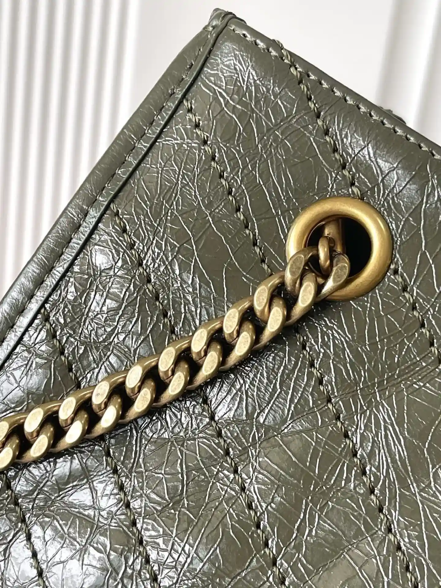 Saint Laurent Niki Green Calfskin Tote Bag product photo from LabelPicks