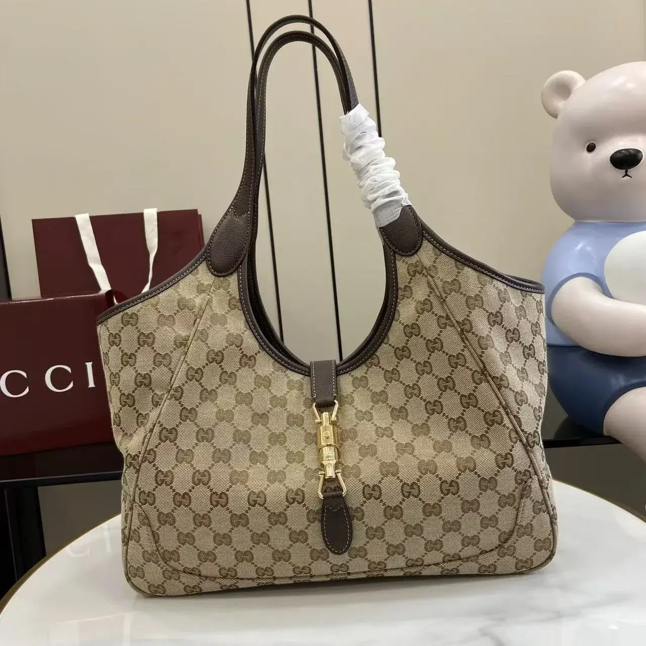 Gucci Brown Quilted Leather Tote Bag product photo from LabelPicks