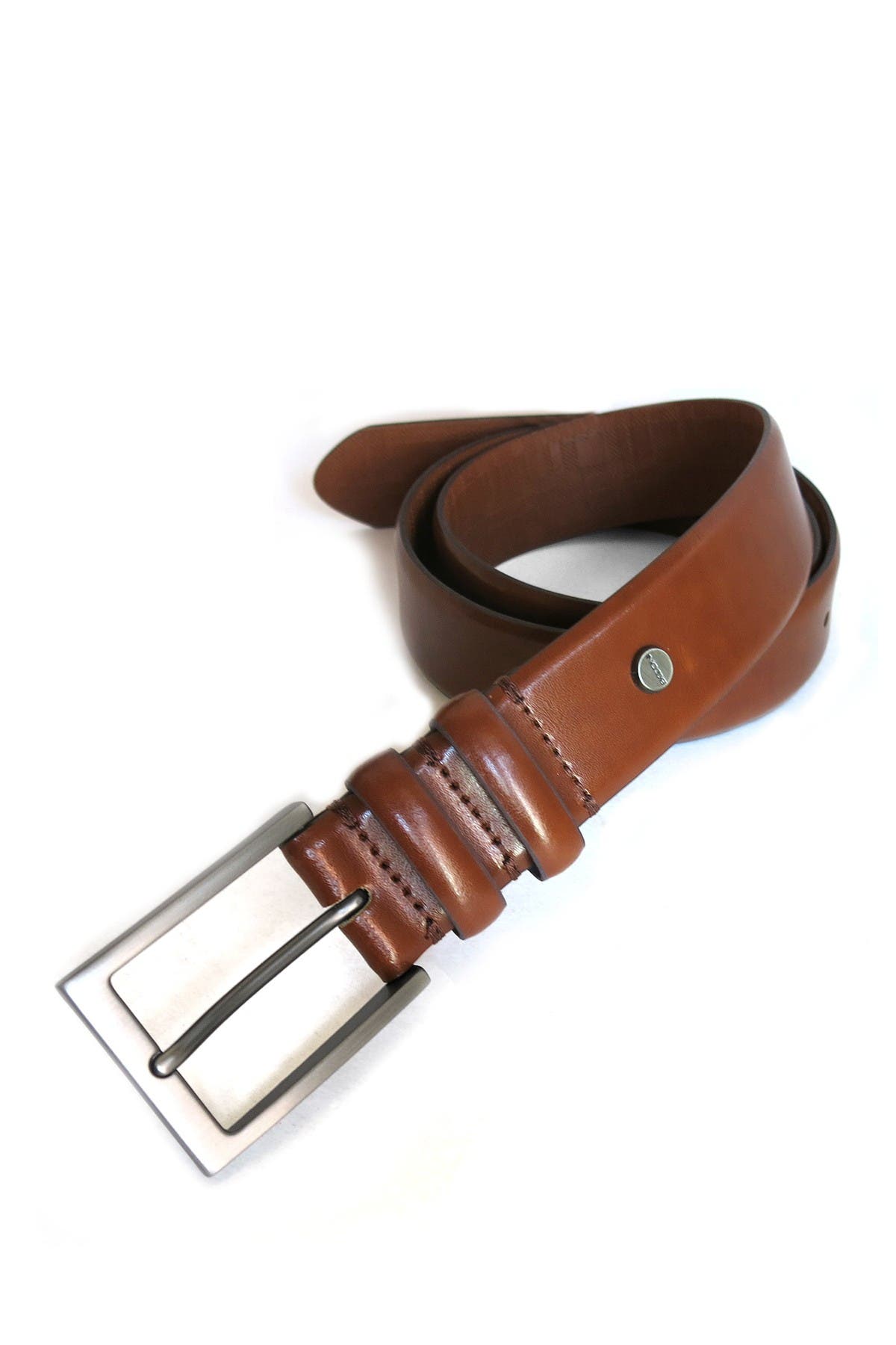 BOCONI Double Loop Leather Belt