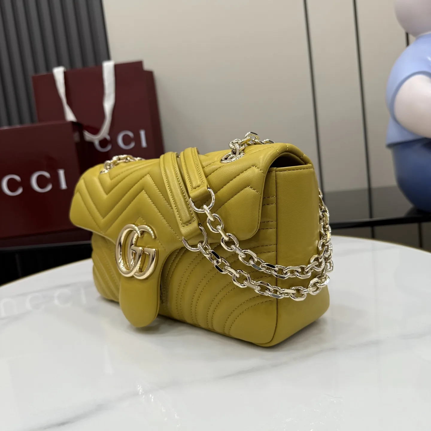 Gucci GG Supreme Canvas Marmont Shoulder Bag product photo from LabelPicks