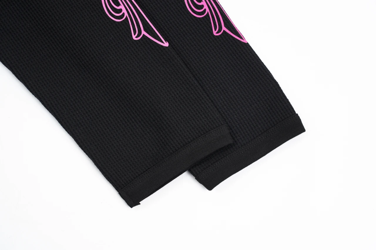 Chrome Hearts Black Pink Sanskrit Waffle Long Sleeve T-Shirt product photo from LabelPicks