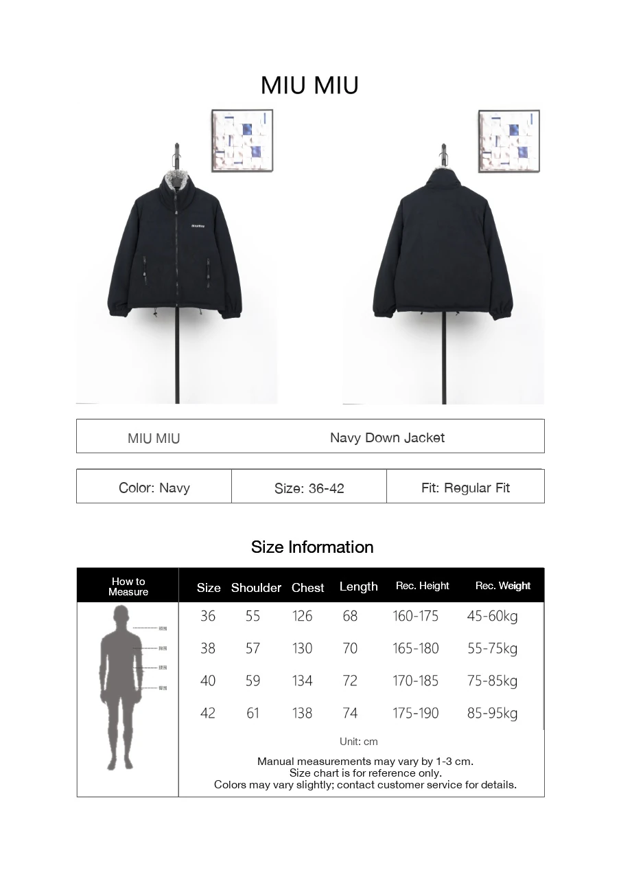 Miu Miu Black Fur Collar Embroidered Down Jacket product photo from LabelPicks