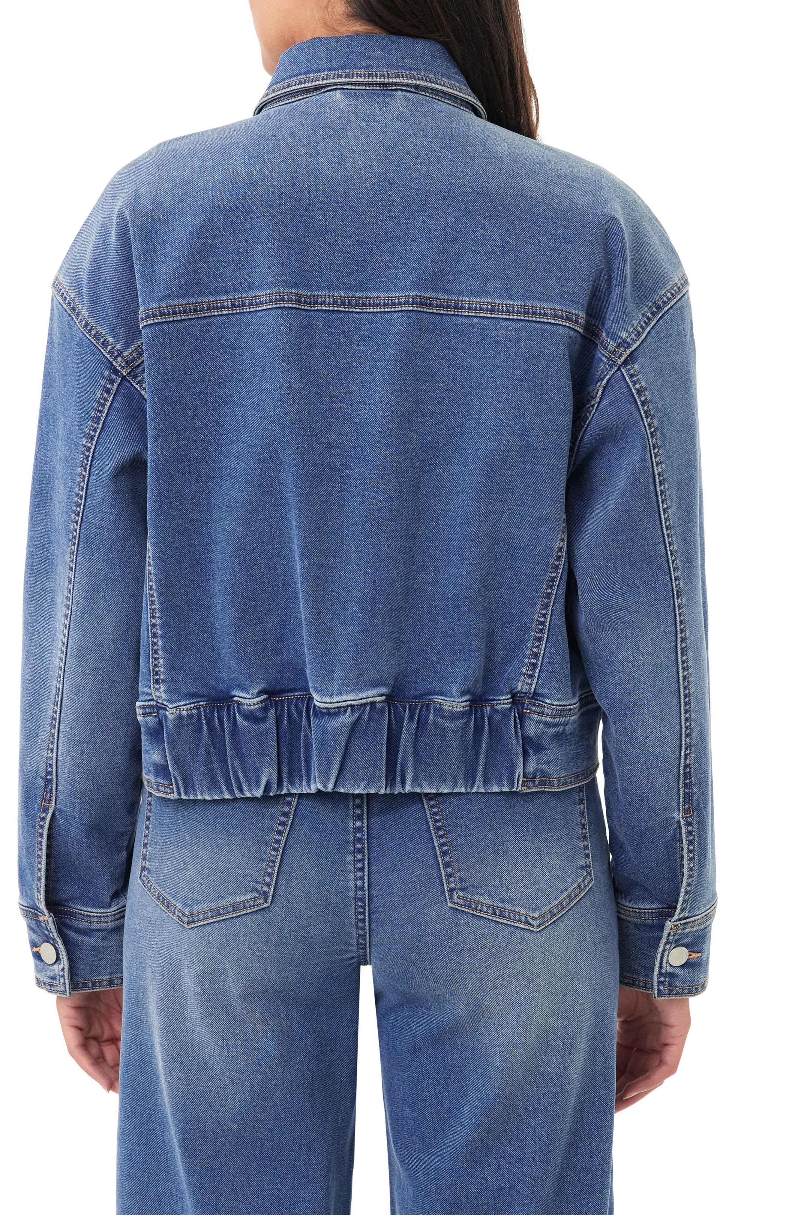 CURVE APPEAL Saturday Knit Denim Jacket