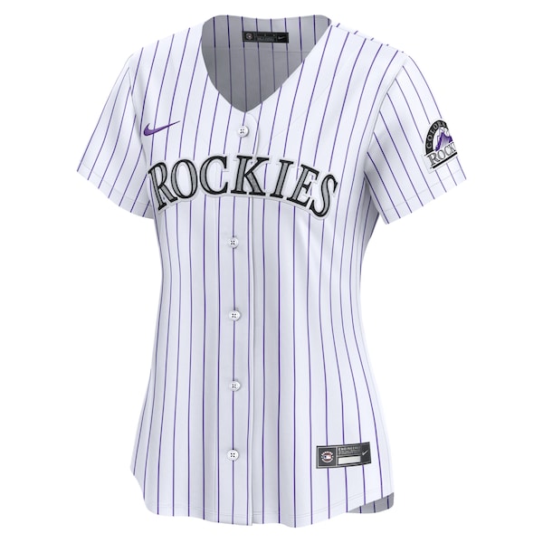 Colorado Rockies Nike Women's 2024 Jackie Robinson Day Home Limited Jersey – White