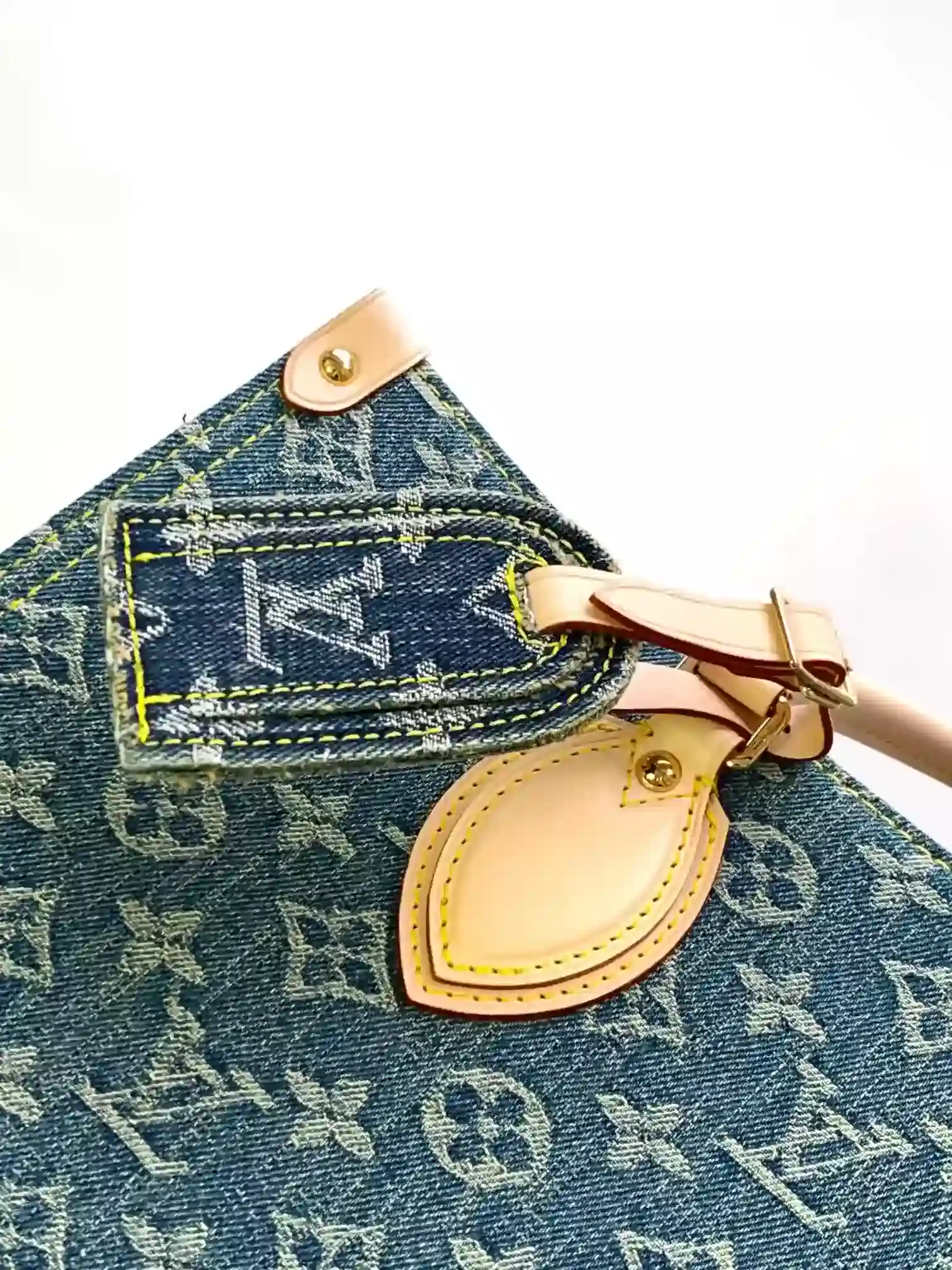 Louis Vuitton Onthego Blue Denim Tote Bag product photo from LabelPicks