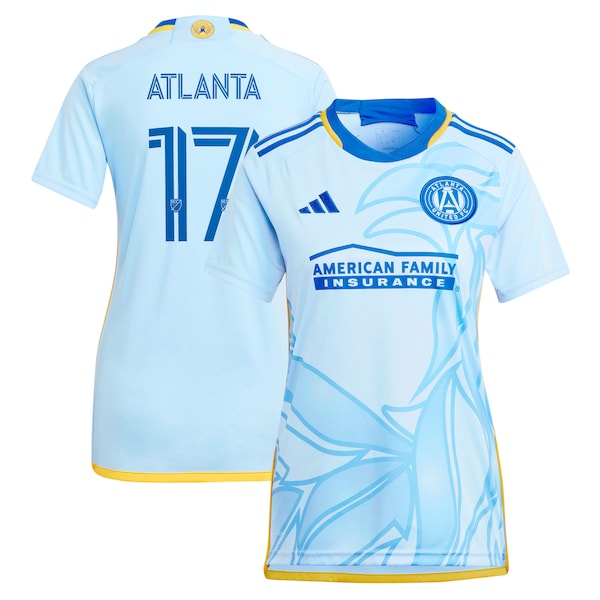 #17 Atlanta United FC adidas Women's 2024 The Resurgens Kit Replica Player Jersey - Light Blue