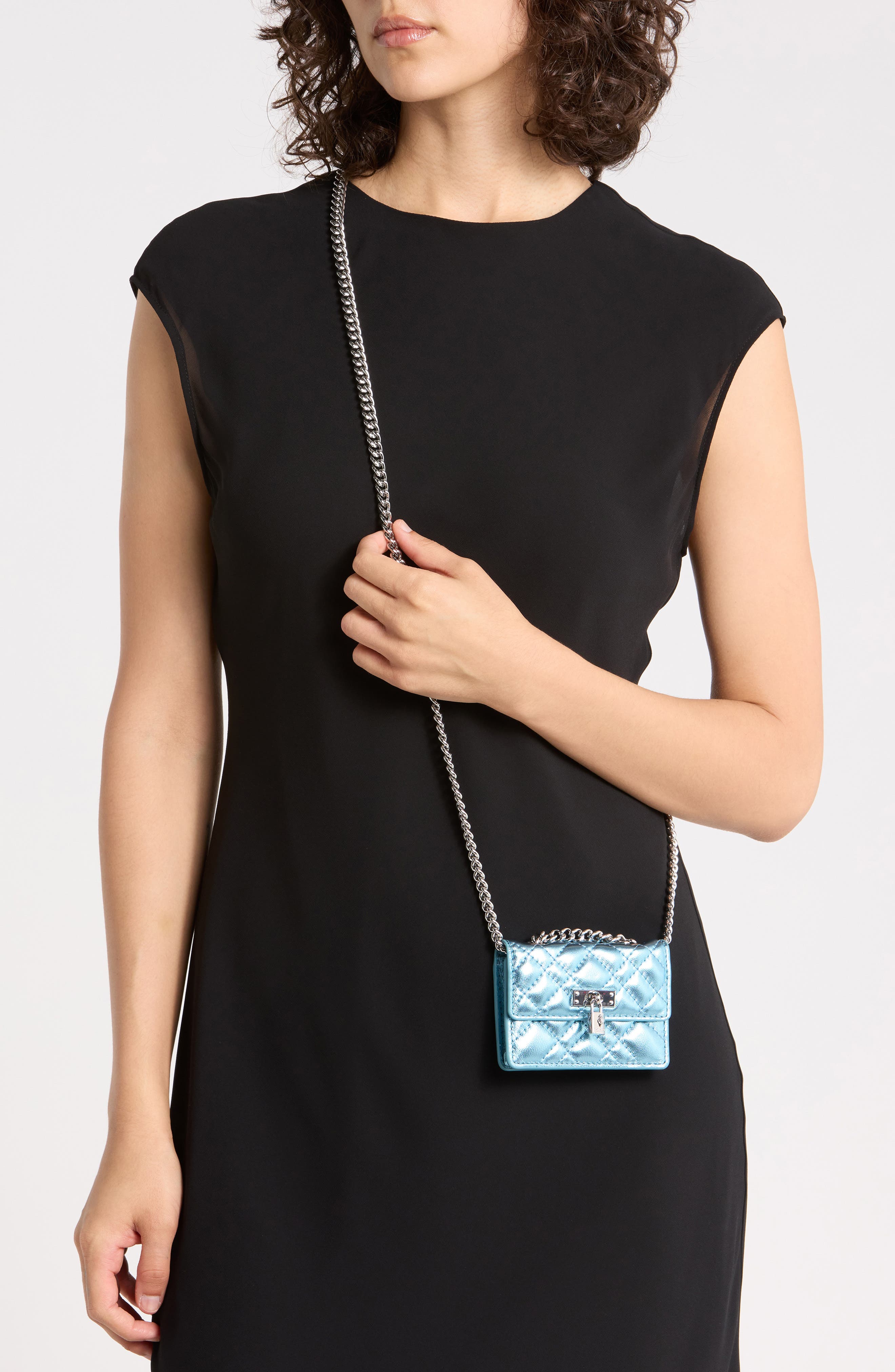 Kurt Geiger London Micro Brixton Quilted Shoulder Bag