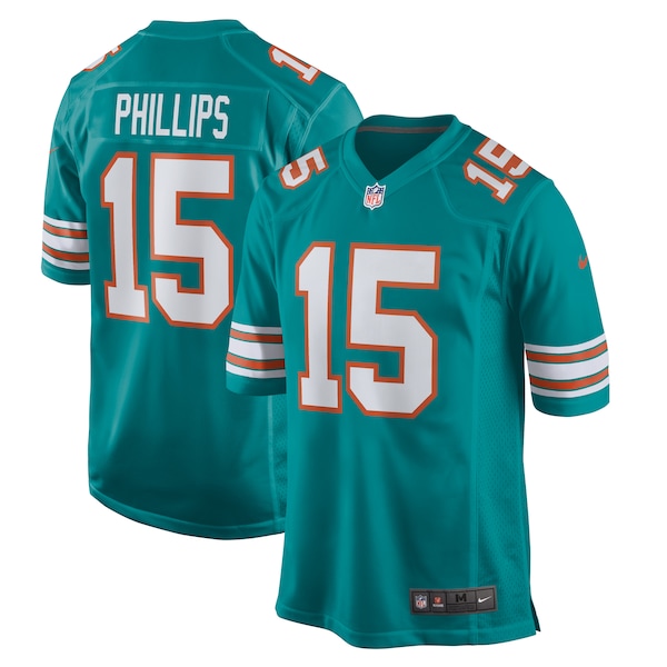 Jaelan Phillips Miami Dolphins Nike Alternate Game Jersey - Aqua/White