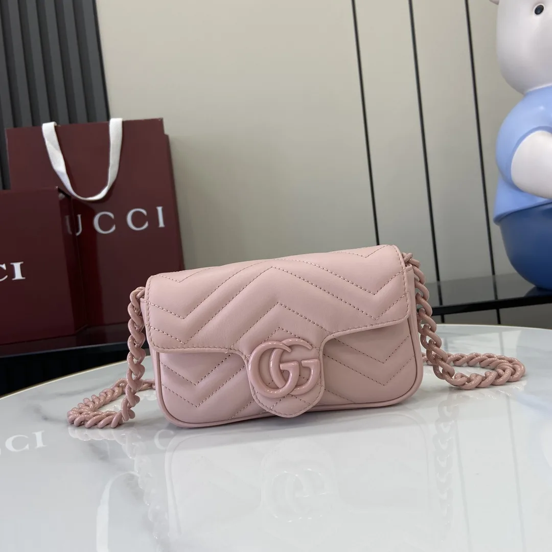Gucci Pink Marmont Quilted Leather Shoulder Bag product photo from LabelPicks