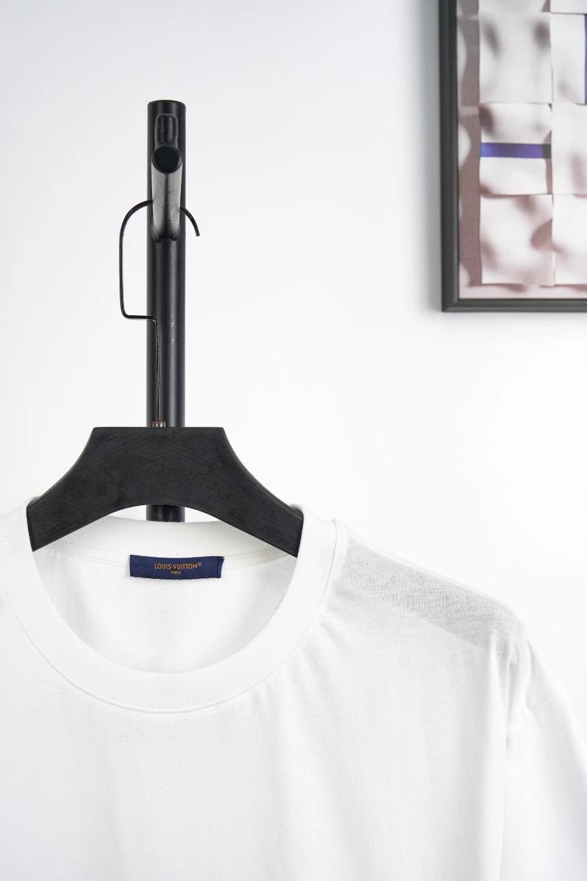 Louis Vuitton White Monogram Carbon Fiber Graphic T-Shirt product photo from LabelPicks