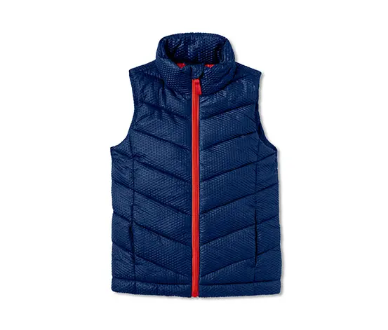 Steppweste mit recyceltem Material