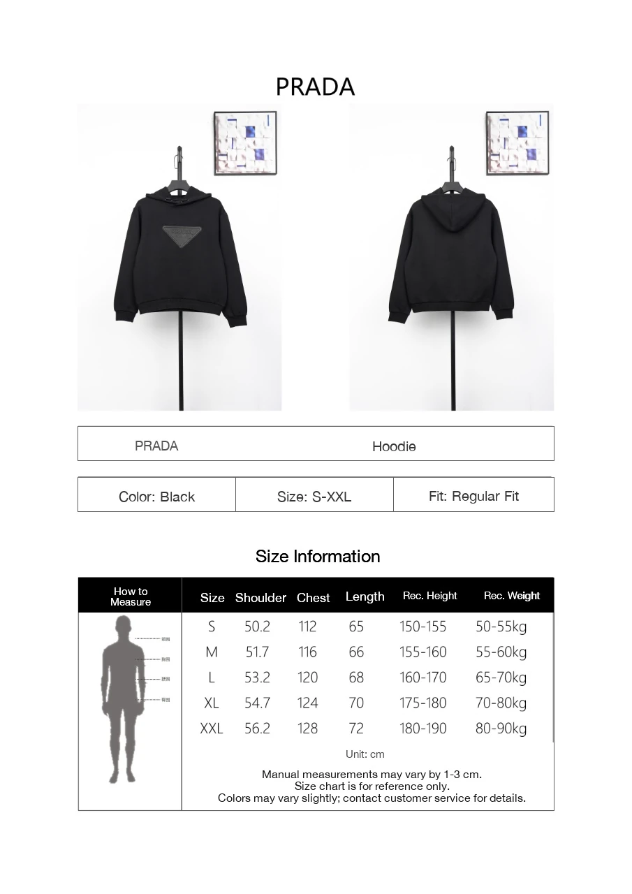 Prada Black Hoodie with Leather Triangle Logo product photo from LabelPicks