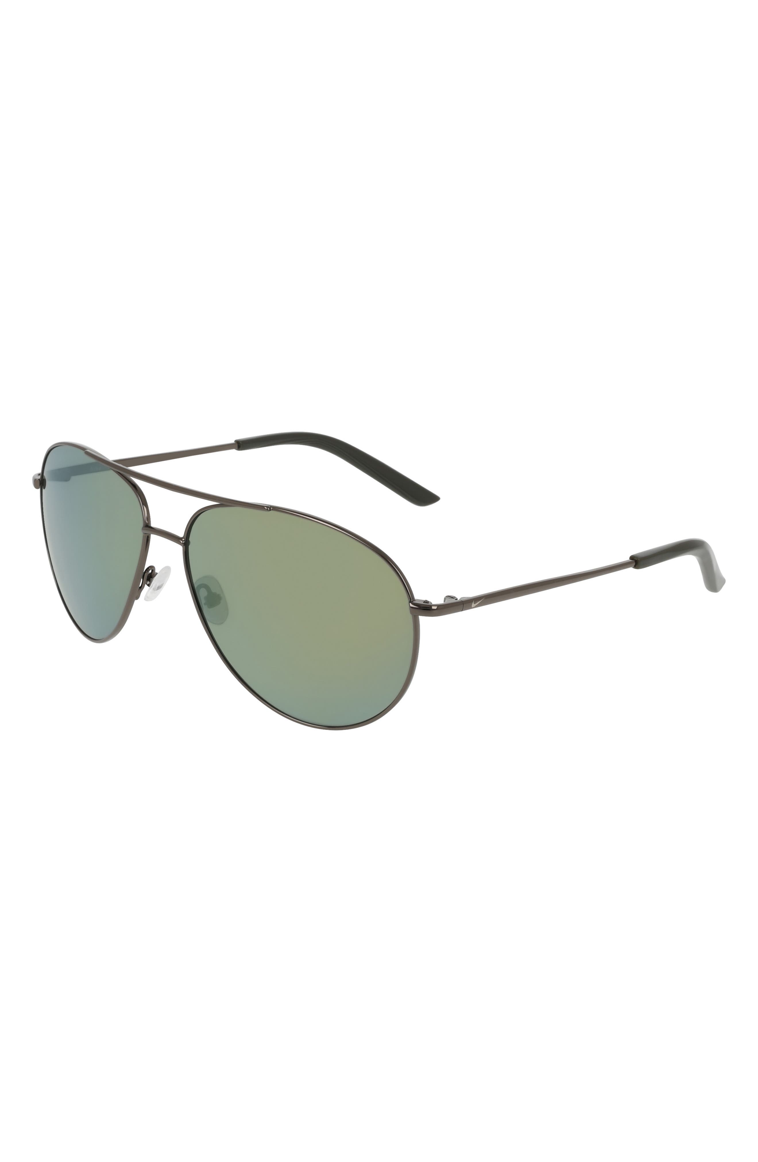 Nike Chance 61mm Mirrored Aviator Sunglasses