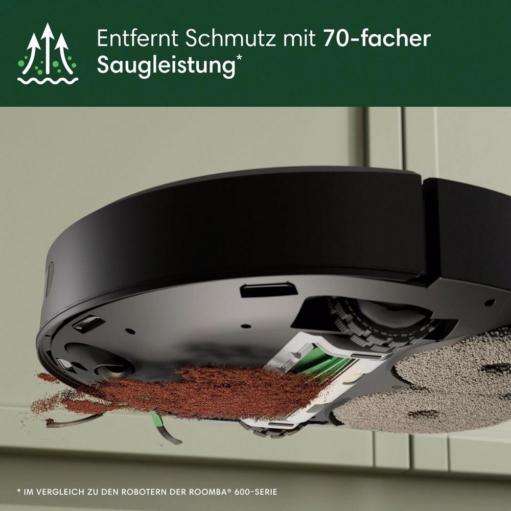 Roomba® Plus 405 Combo-Roboter + AutoWash™ Dock – Schwarz