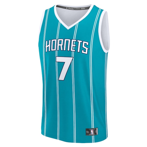 Kon Knueppel Charlotte Hornets  2025 NBA Draft First Round Pick Fast Break Replica Jersey - Icon Edition - Teal