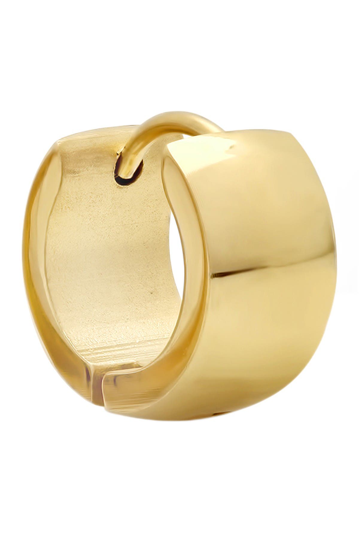 HMY JEWELRY Thick Huggie Hoop Earrings