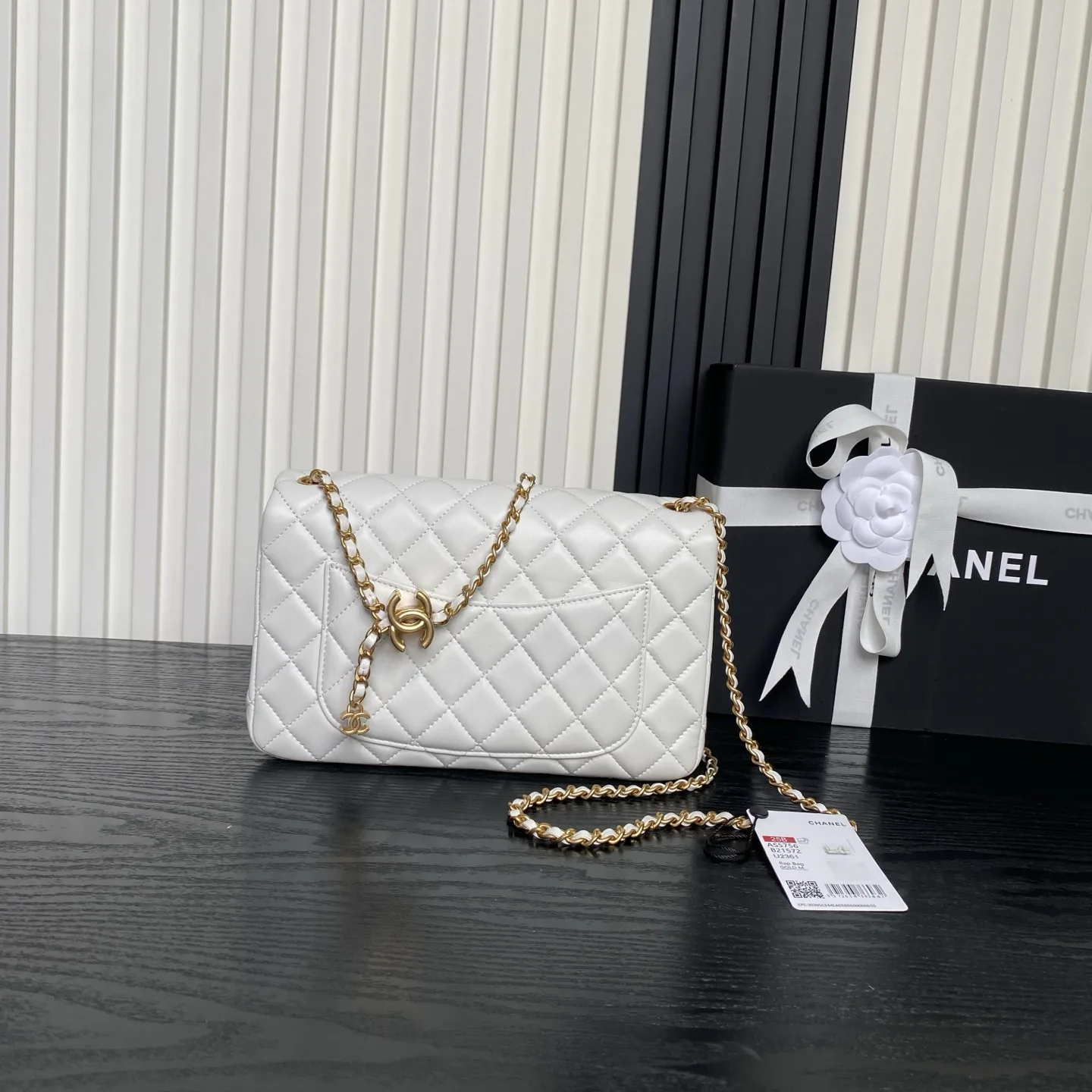 Chanel Gold Classic Flap Lambskin Shoulder Bag product photo from LabelPicks