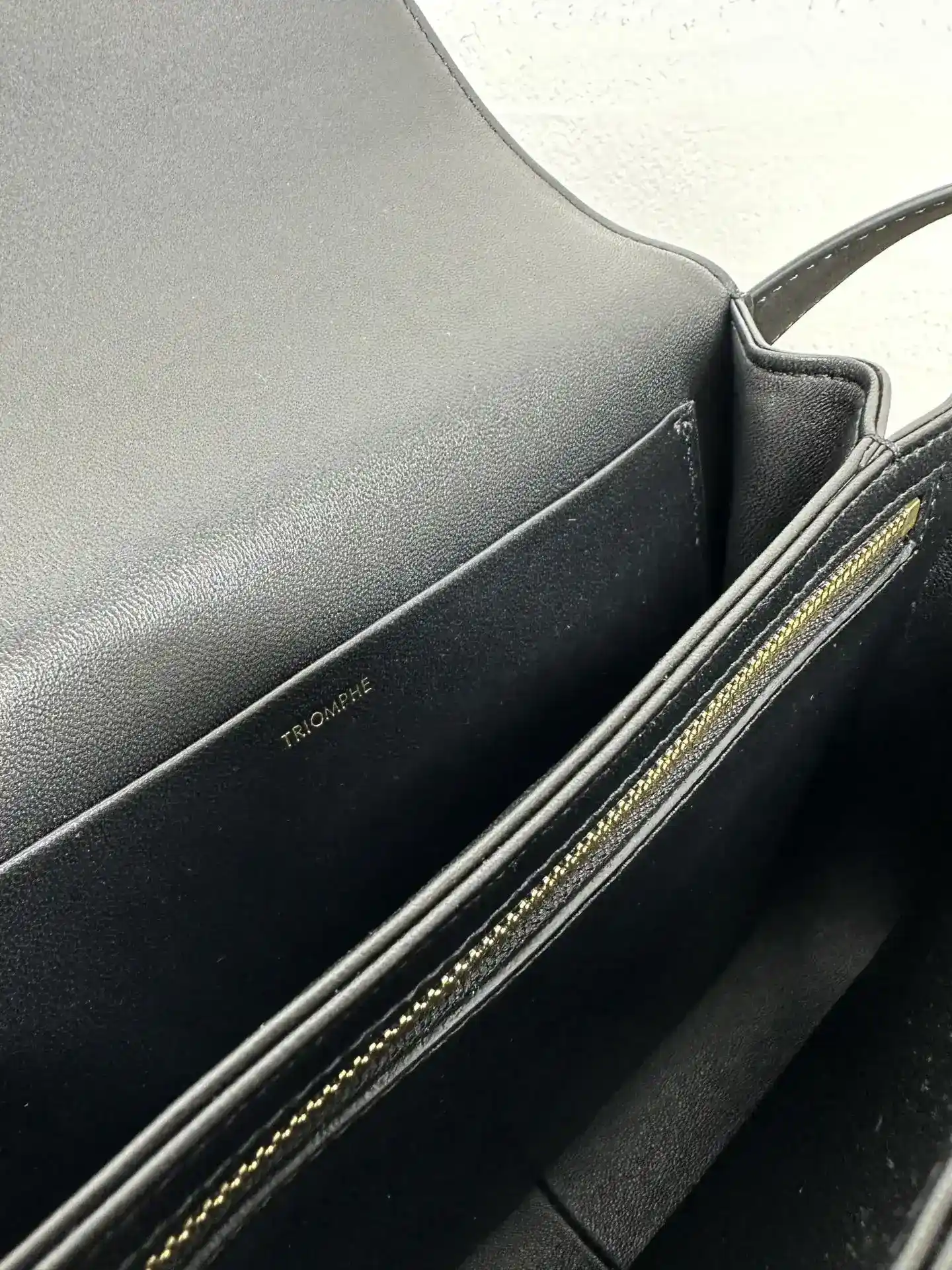 Celine Gold Triomphe Lambskin Crossbody Bag product photo from LabelPicks