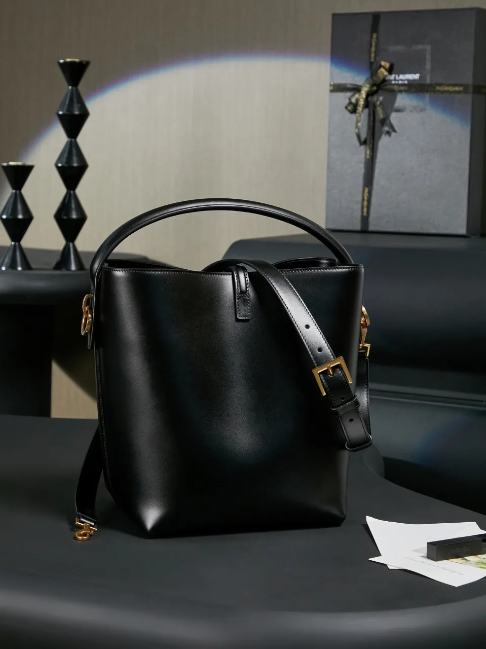 Saint Laurent Calfskin Bucket Bag product photo from LabelPicks