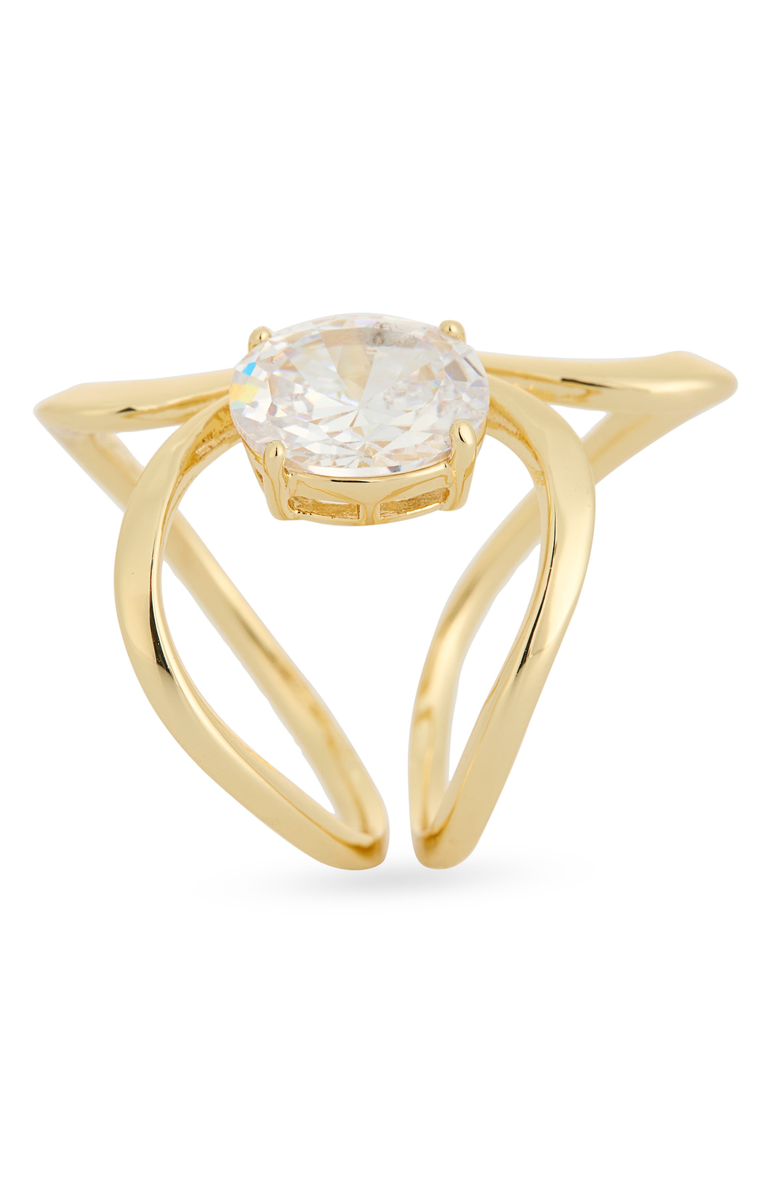 NORDSTROM RACK Demi Fine Cubic Zirconia Loop Ring