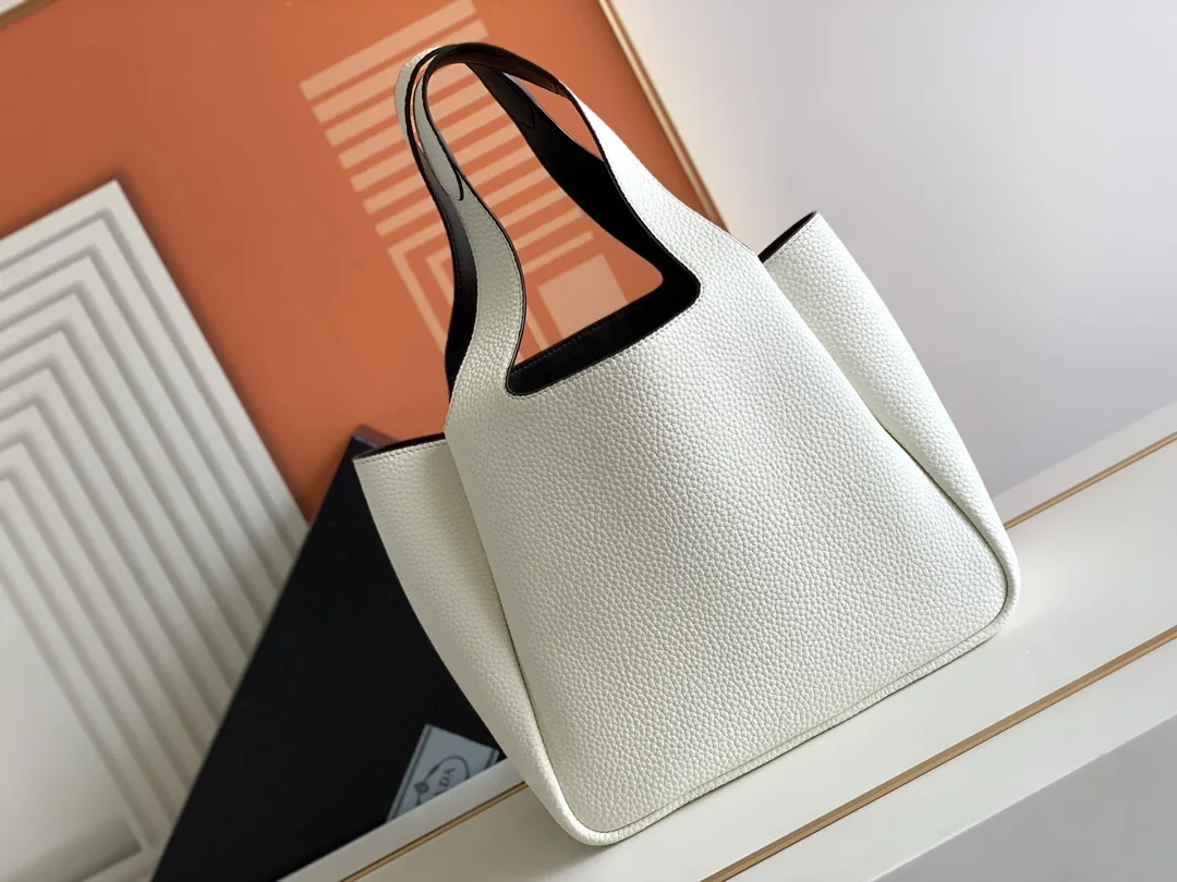Prada Silver Calfskin Tote Bag product photo from LabelPicks