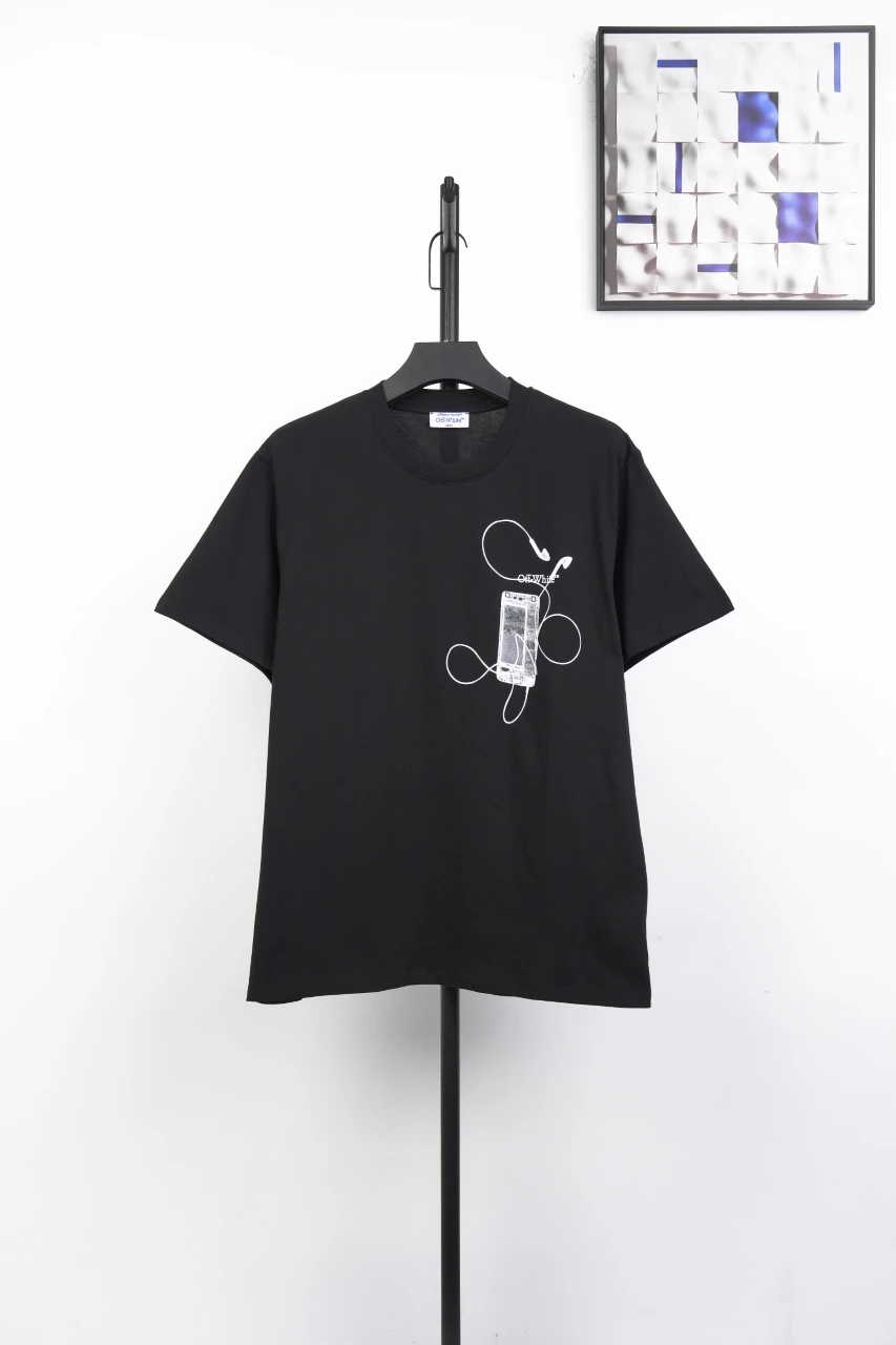 Off-White Black Headphone Arrow Graphic T-Shirt product photo from LabelPicks