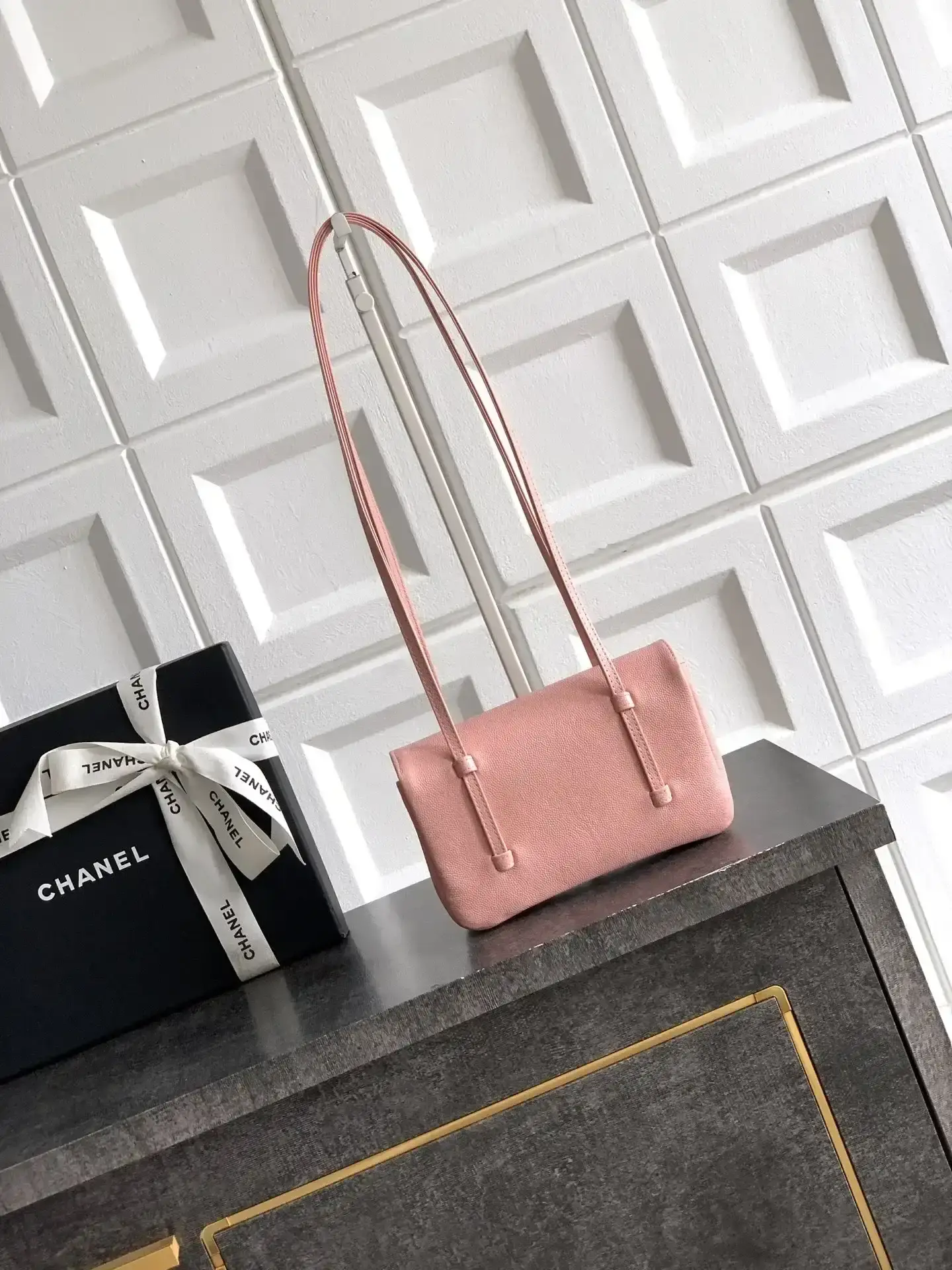 Chanel Pink Calfskin Shoulder Bag product photo from LabelPicks