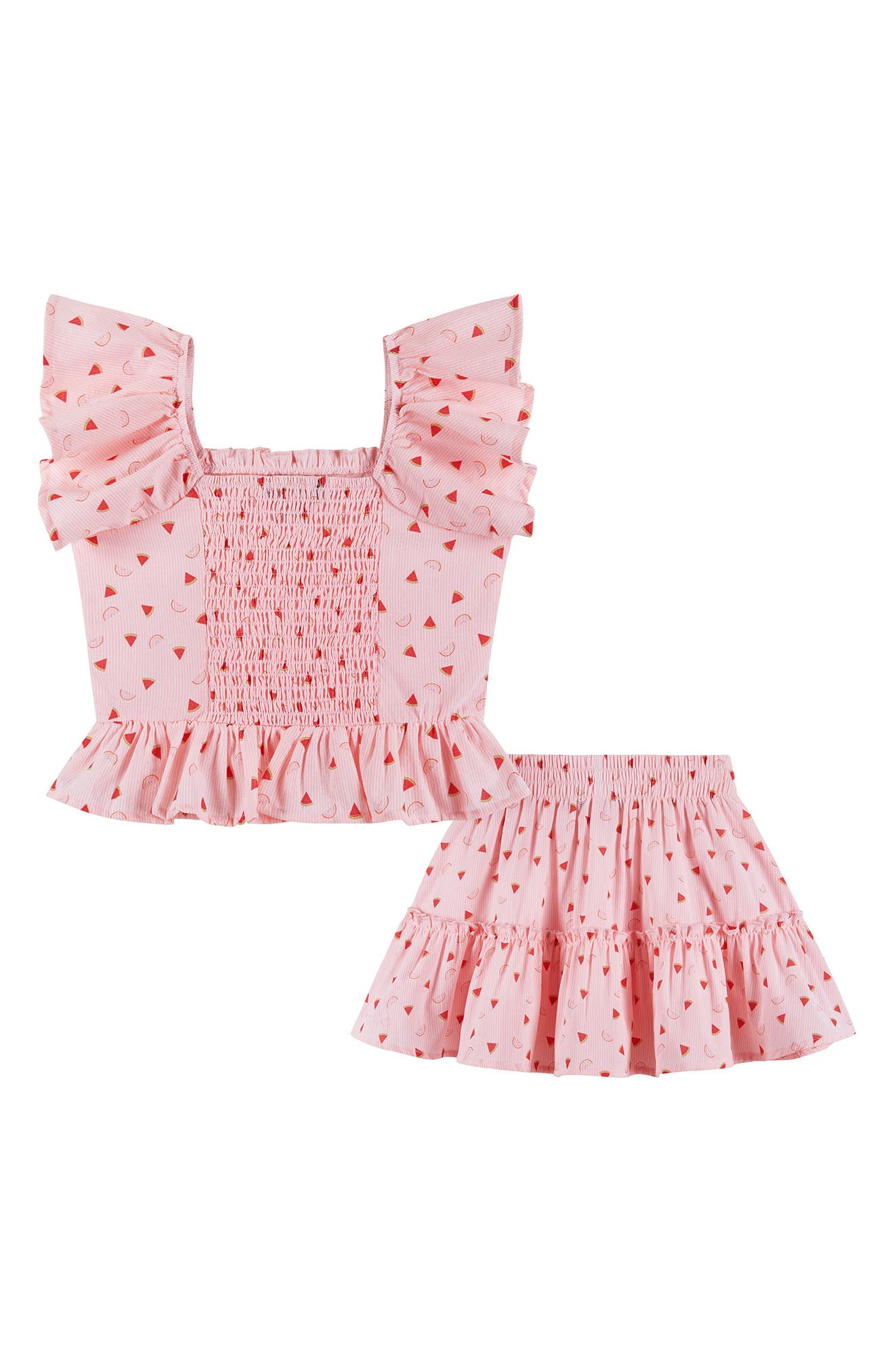 Andy & Evan Smocked Top & Skort Set