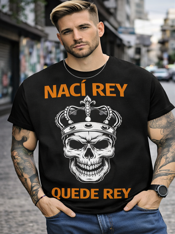 Remera Rey Calavera | Streetwear Dark Unisex