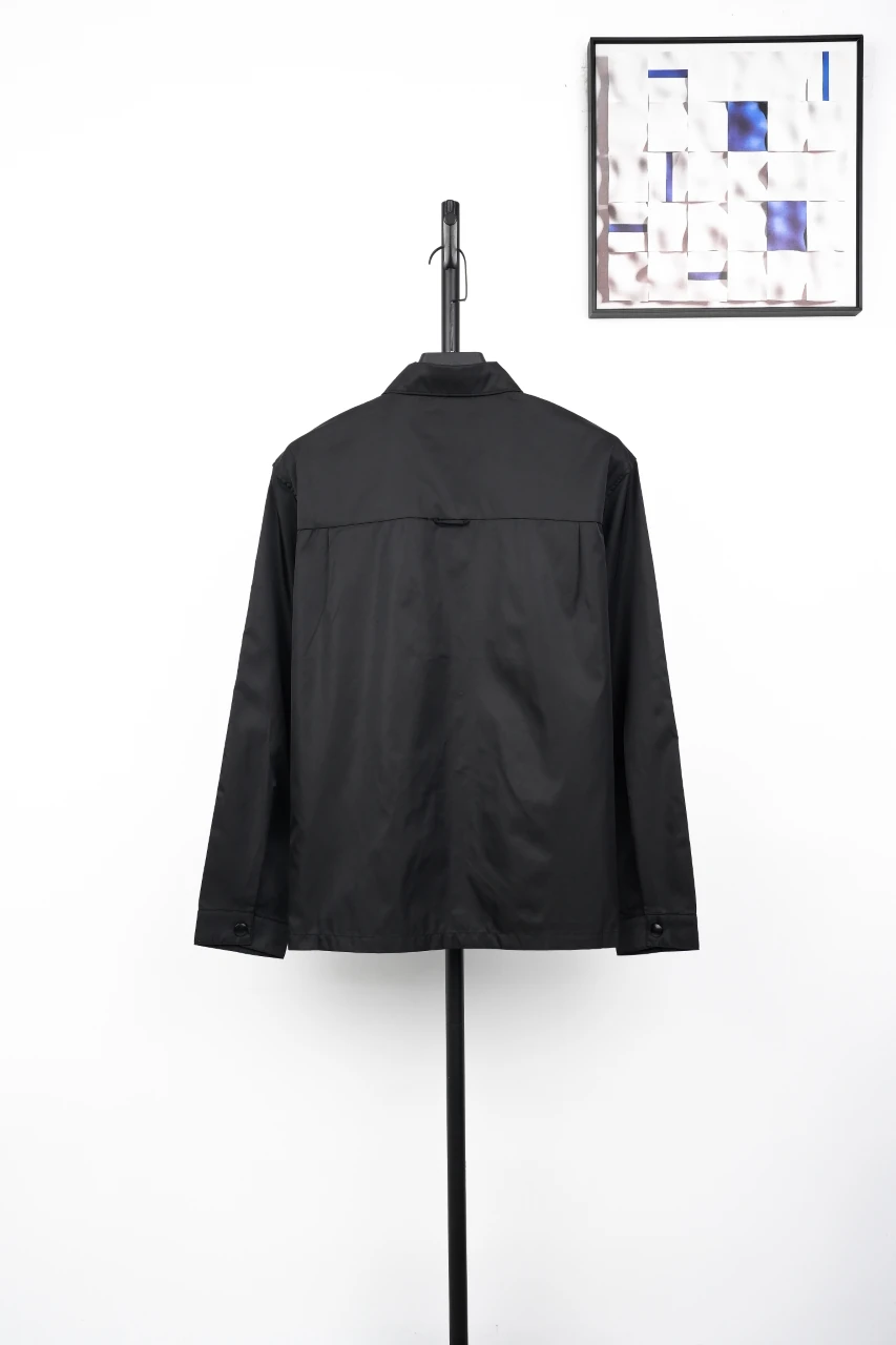Prada Black Re-Nylon Pocket Shirt Jacket product photo from LabelPicks