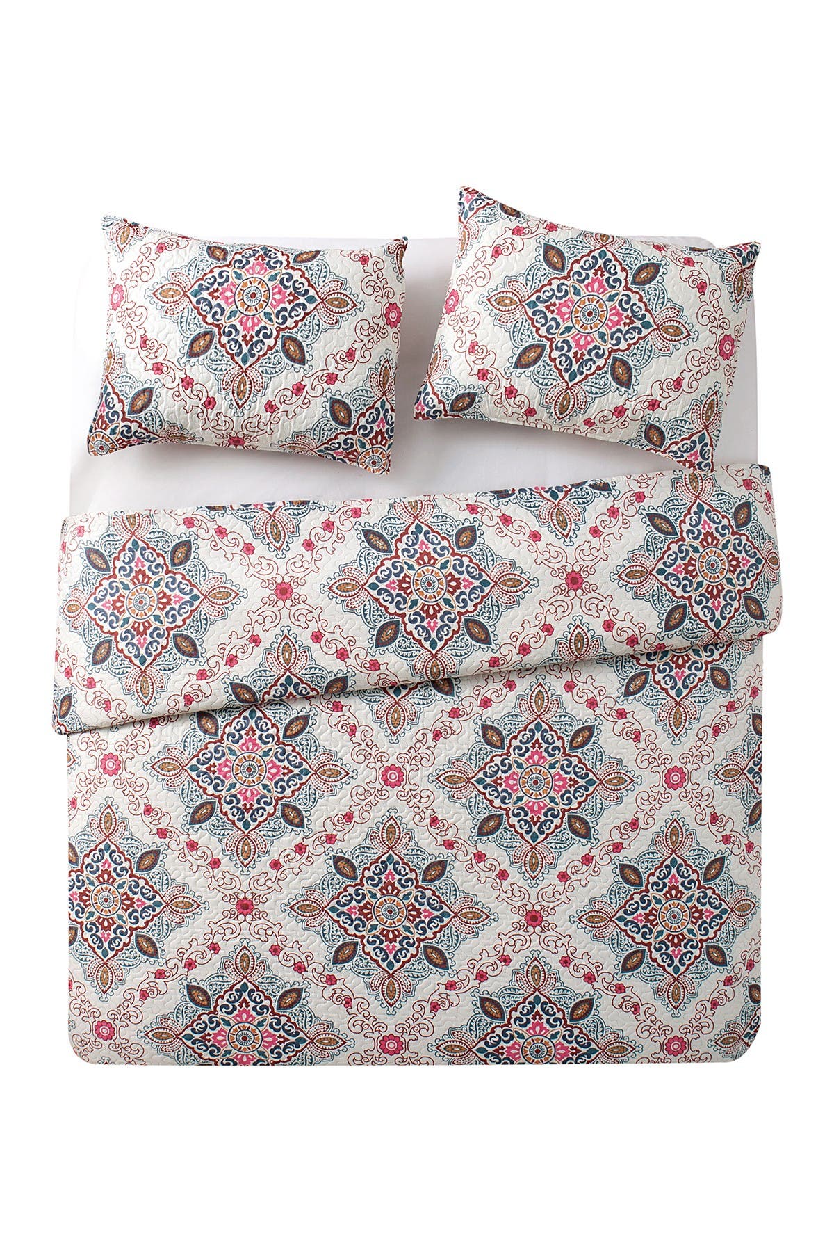 VCNY HOME Wyndham Medallion Quilt Set - King