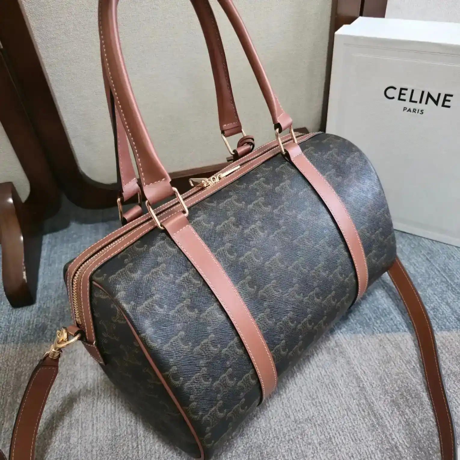 Celine Triomphe Canvas Top Handle Bag product photo from LabelPicks