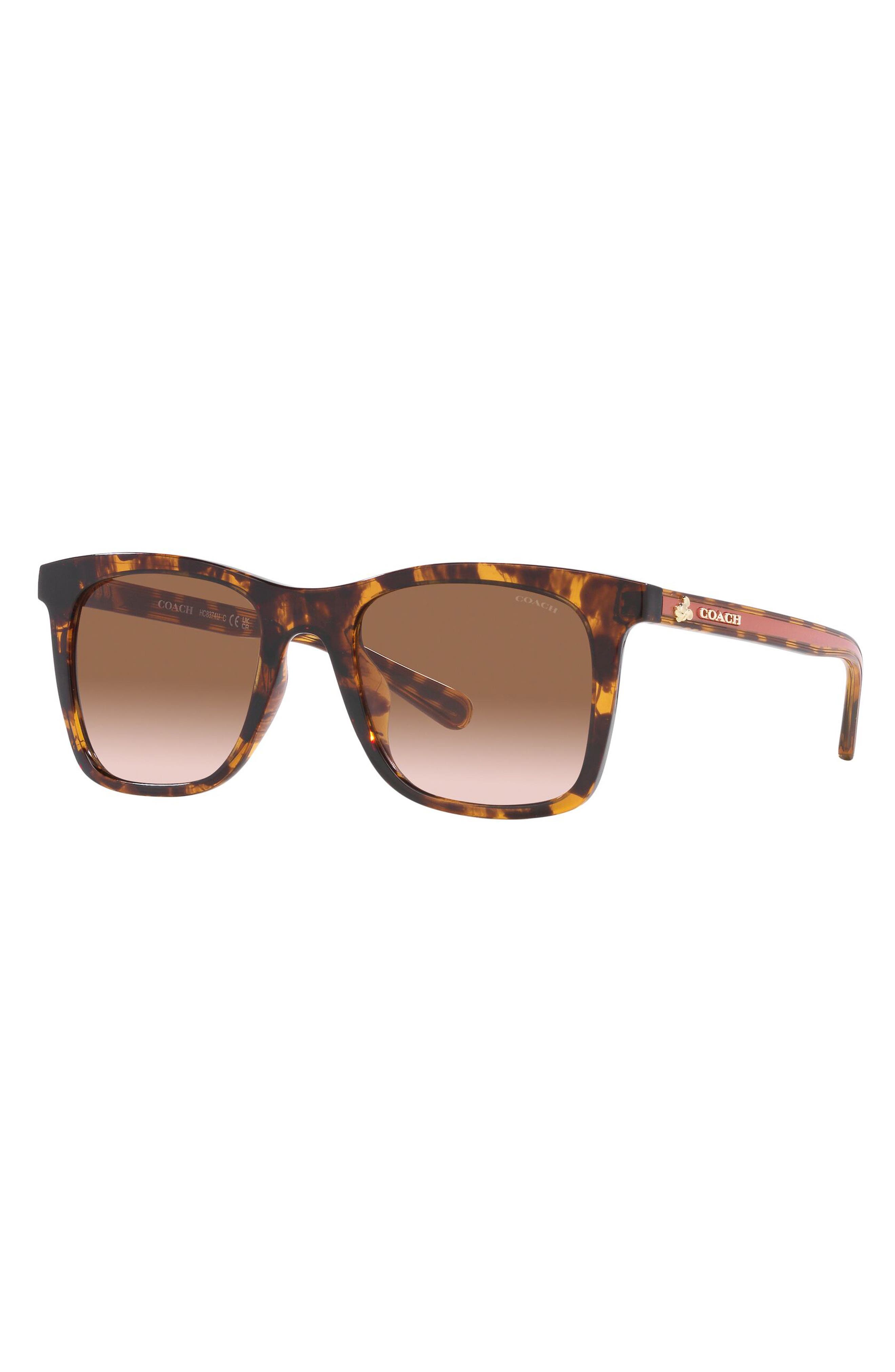 COACH 51mm Gradient Square Sunglasses