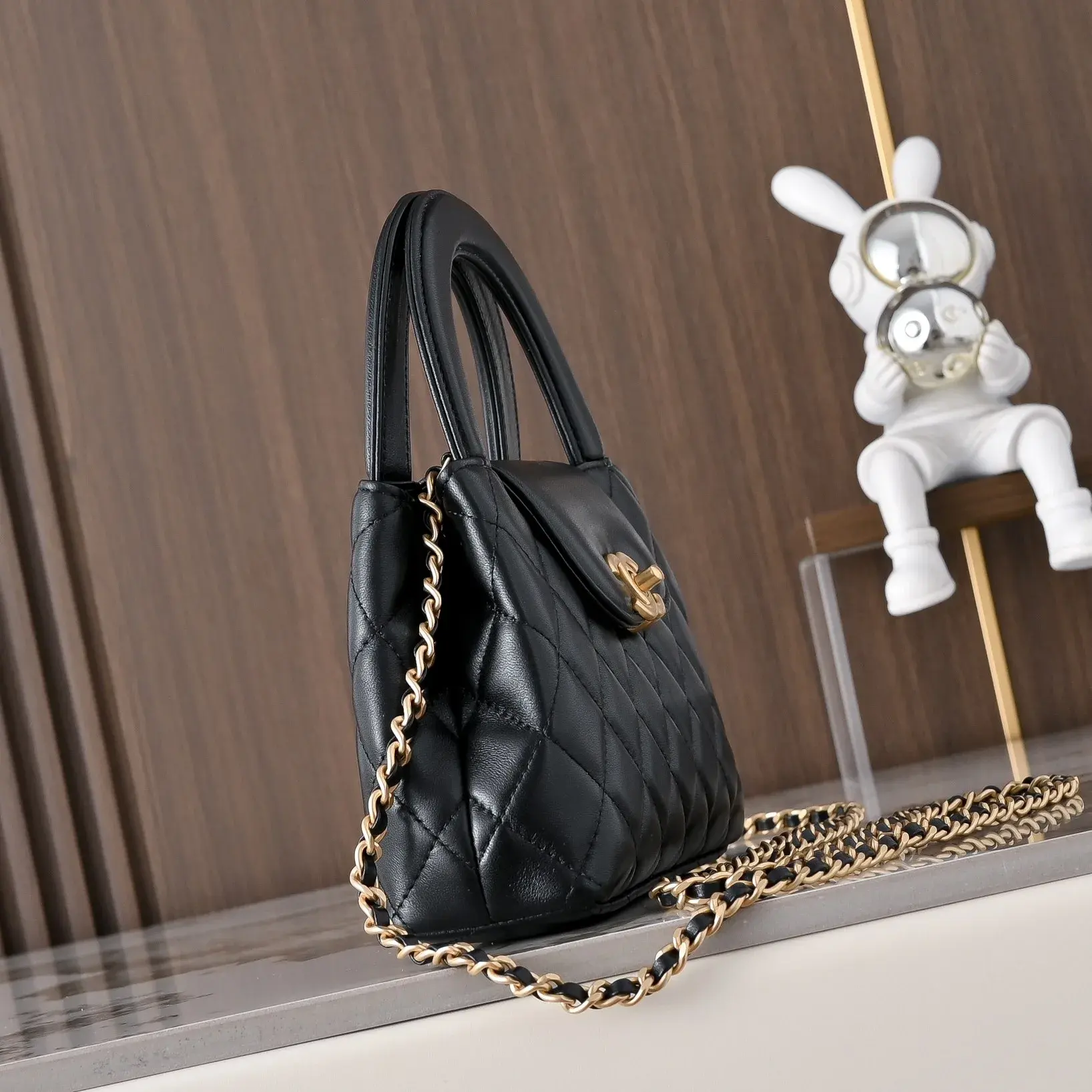 Chanel Black Lambskin Top Handle Bag product photo from LabelPicks