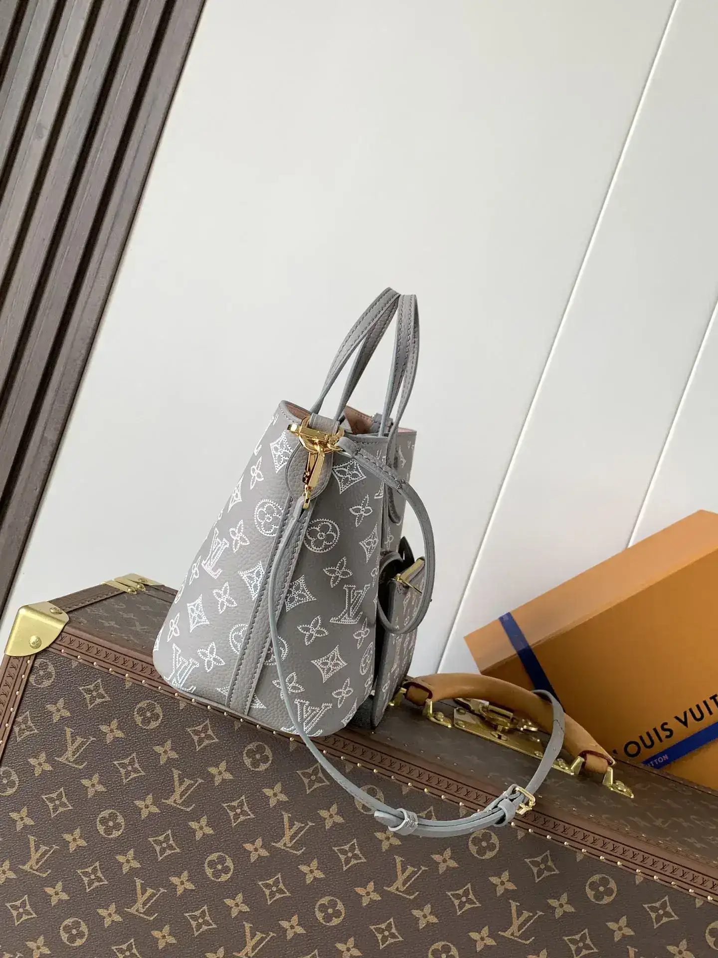 Louis Vuitton Navy Calfskin Tote Bag product photo from LabelPicks