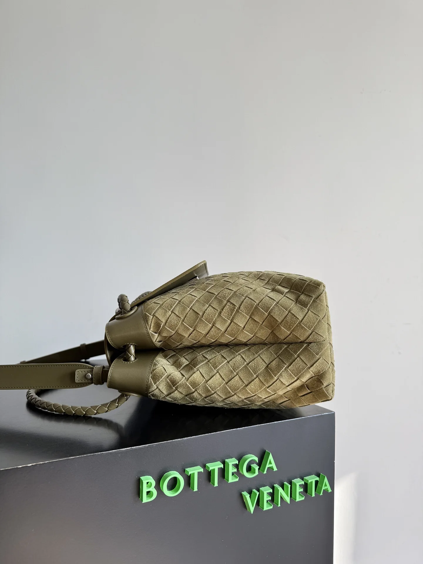 Bottega Veneta Suede Leather Andiamo Crossbody Bag product photo from LabelPicks