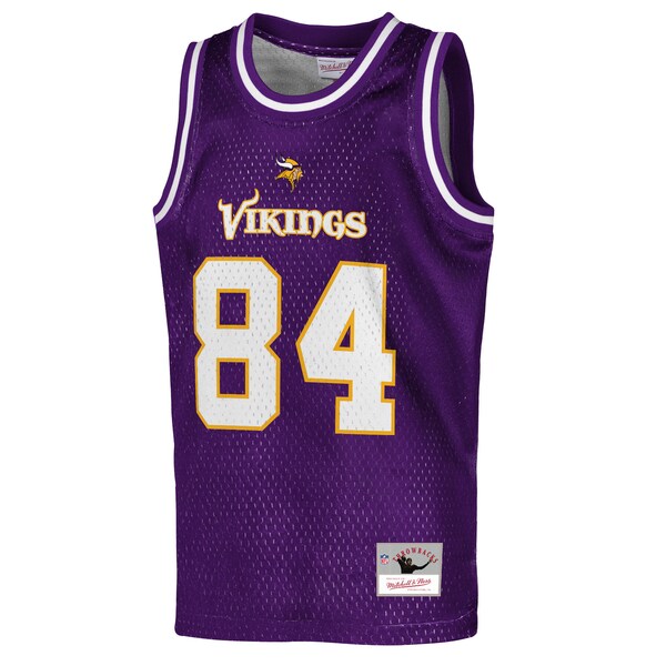 Randy Moss Minnesota Vikings  Youth Retired Player NFL Basketball Fashion Jersey - Purple