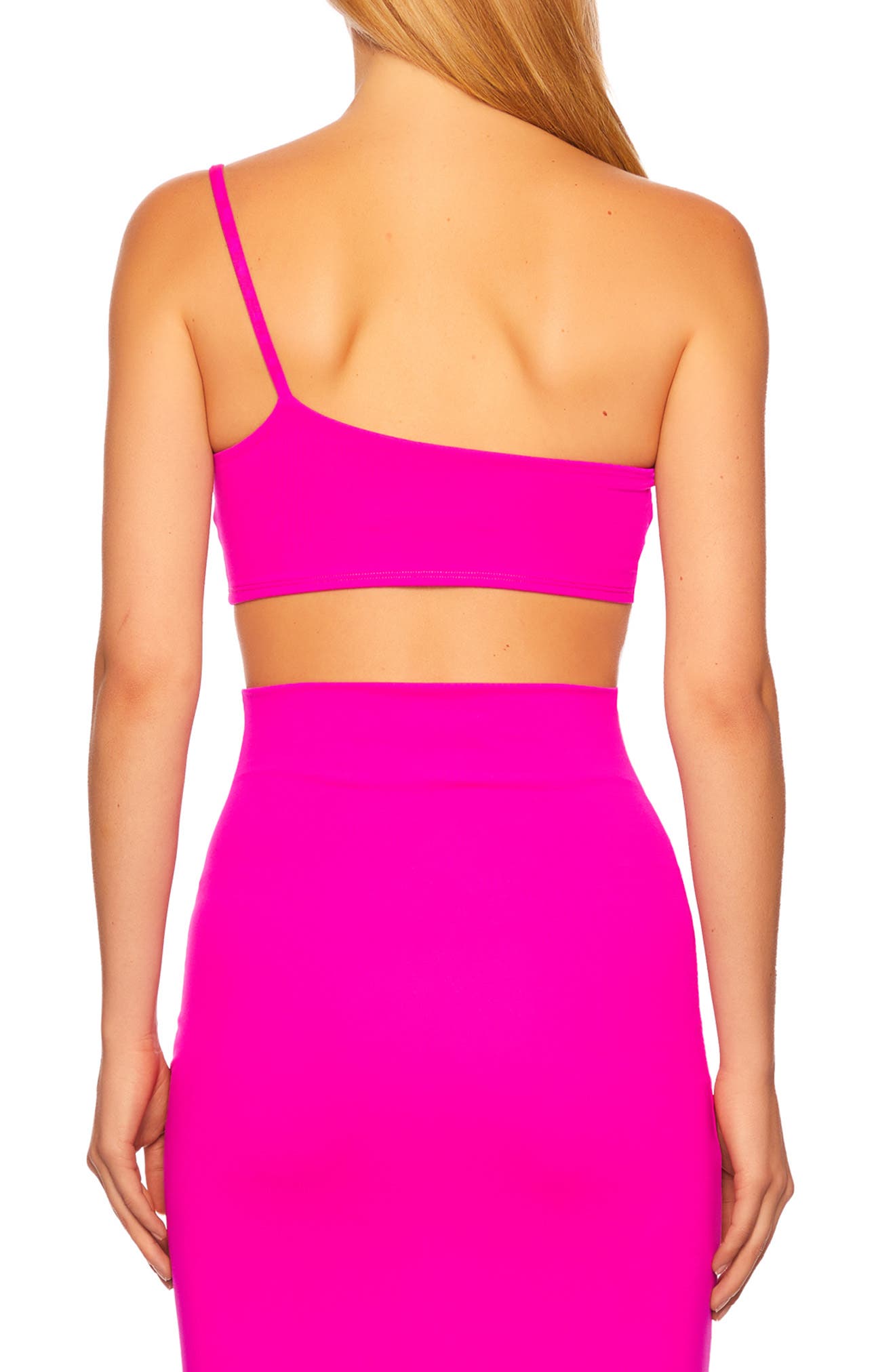 Susana Monaco One-Shoulder Crop Top