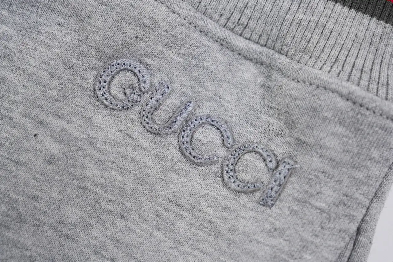 GUCCI Grey Web-Stripe Straight Track Pants product photo from LabelPicks