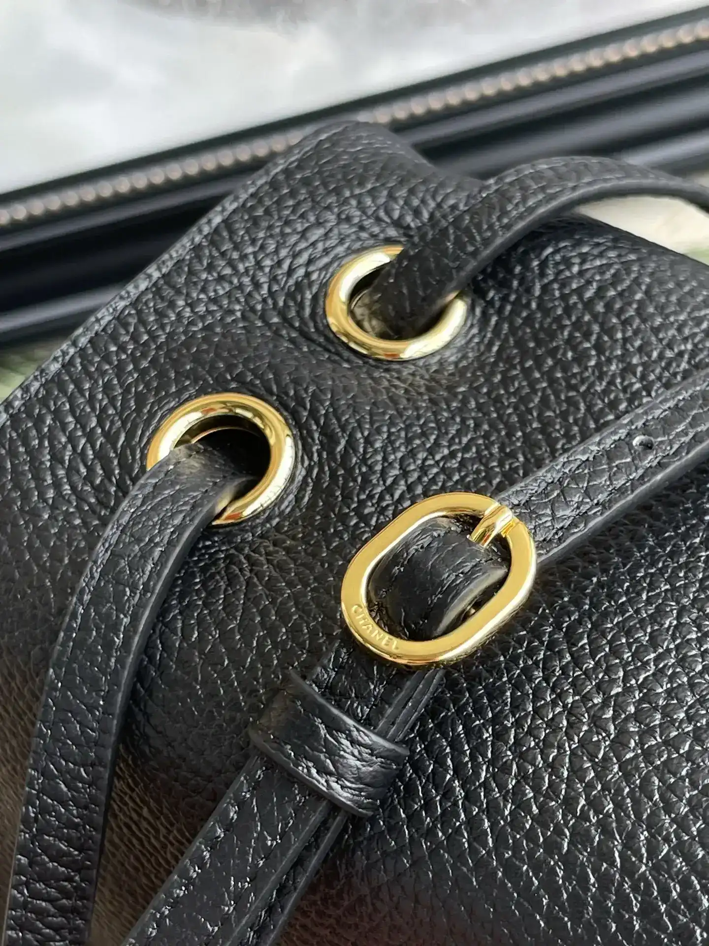 Chanel Classic Flap Grained Leather Top Handle Bag product photo from LabelPicks
