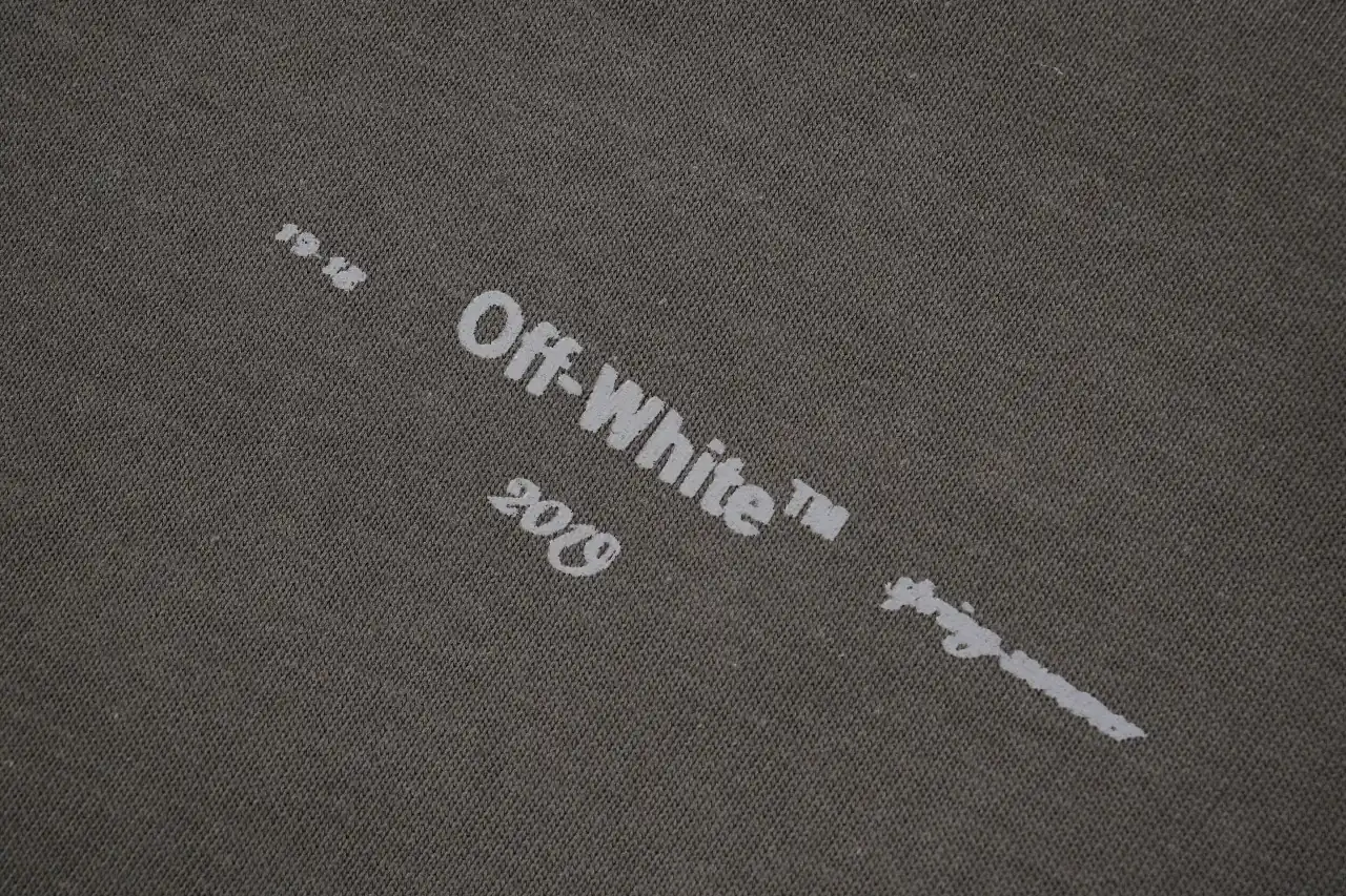 Off-White Dark Grey Chest Letter Patch Arrow T-Shirt product photo from LabelPicks
