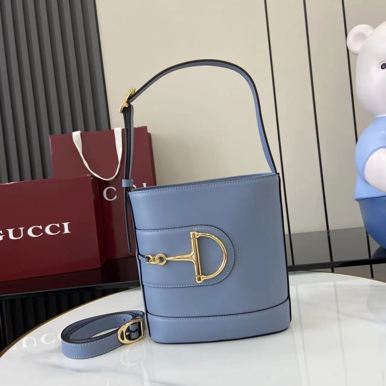 Gucci Smooth Leather Bucket Bag product photo from LabelPicks