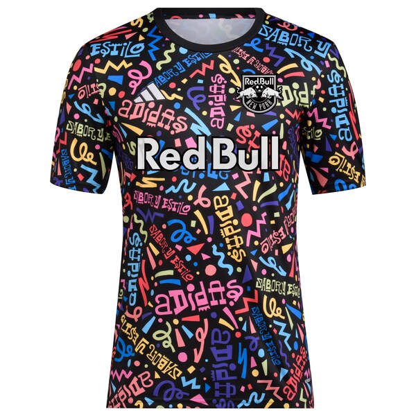 New York Red Bulls adidas 2024 Hispanic Heritage Pre-Match Top - Black