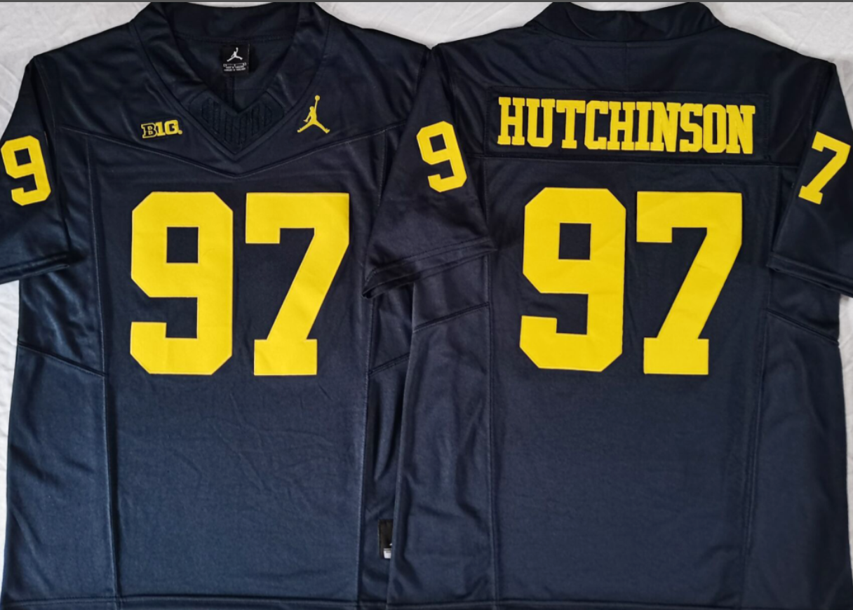 Aidan Hutchinson NCAA Michigan Wolverines Jordan Band Vapor Limited Jersey